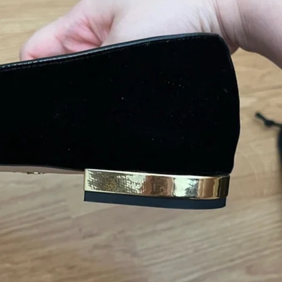 Charlotte Olympia Black Velvet Size 38 Kitty Flats (only worn once) - Picture 6 of 10